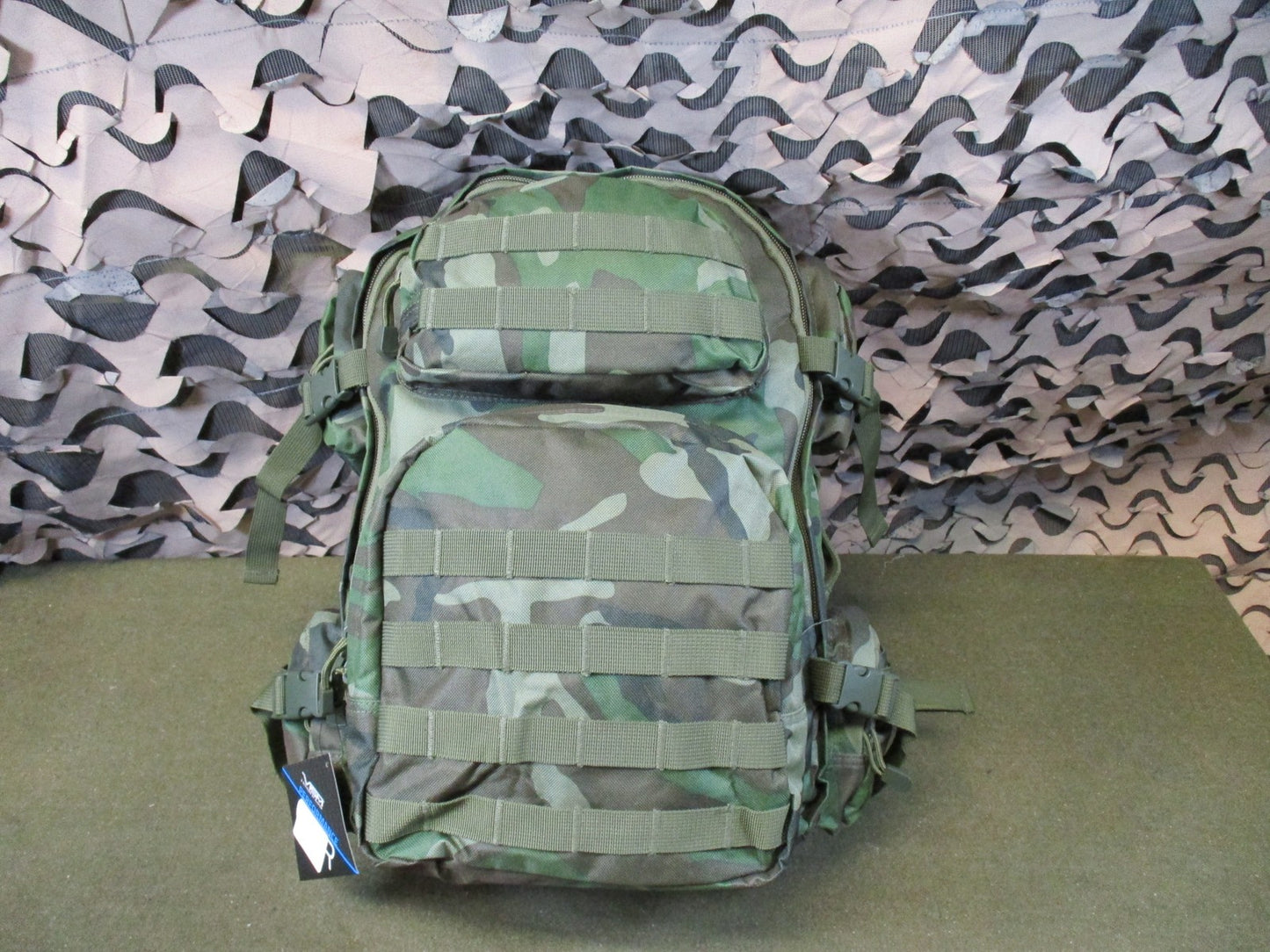Vism Tactical Backpack Woodland Camo MOLLE Modular Military Style Bag New