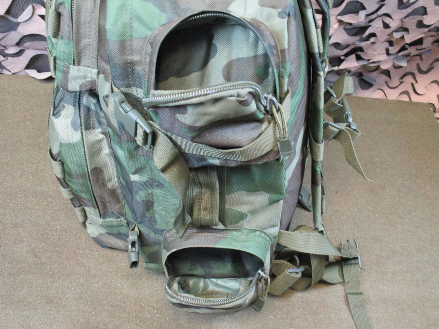 Vism Tactical Backpack Woodland Camo MOLLE Modular Military Style Bag New