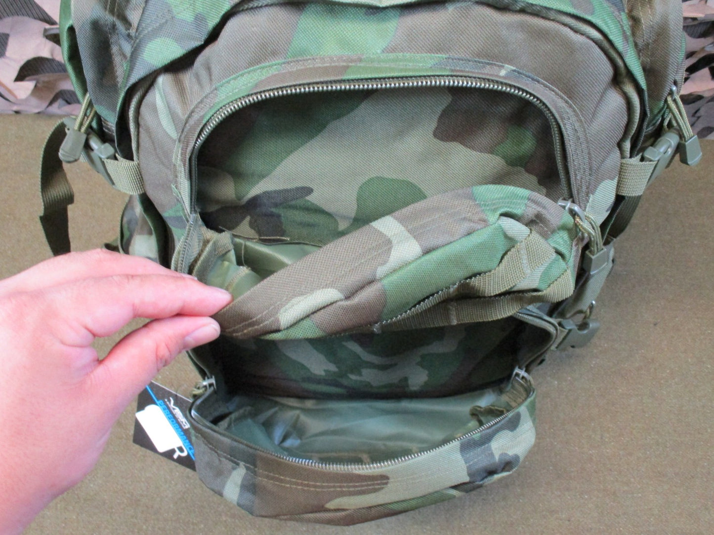 Vism Tactical Backpack Woodland Camo MOLLE Modular Military Style Bag New