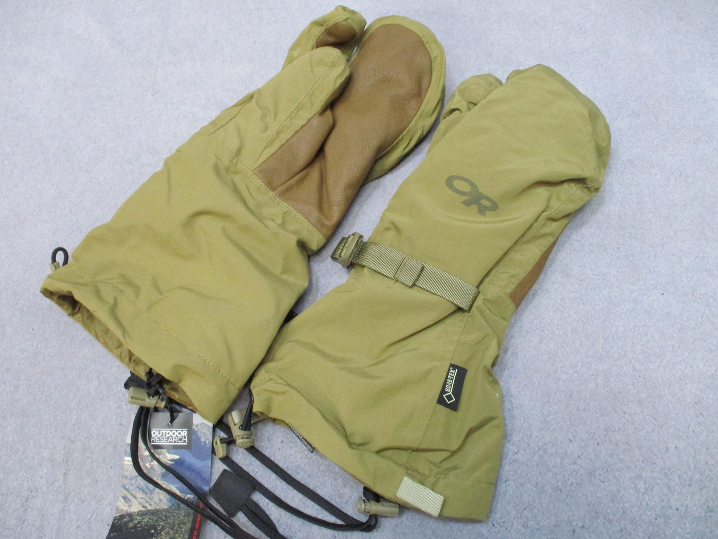 Outdoor Research AGS Firebrand TF Mitts Gore-Tex Coyote L NEW Trigger finger