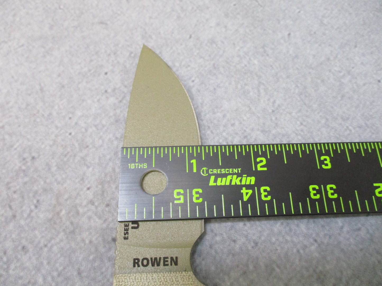 ESEE ESEE-3 Fixed Blade Knife Tan Micarta Handle Black Sheath USA Made