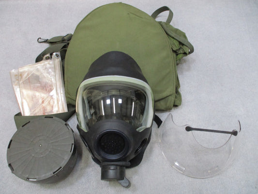 MSA Millennium Gas Mask Respirator w/ Filter, Bag & Visor - Used - MCU 2A/P