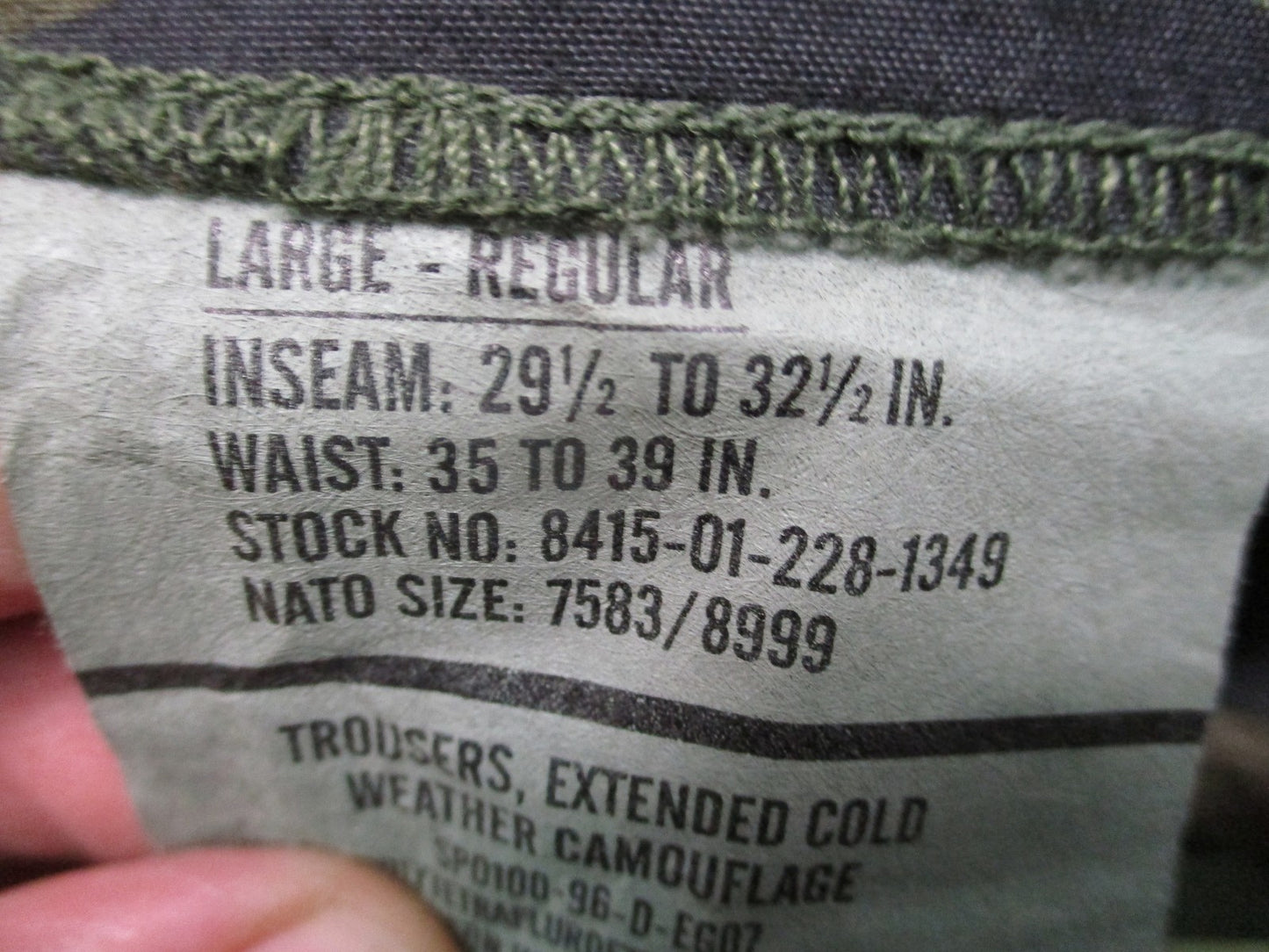 NWT USGI ECWCS Gore-Tex Woodland Cold Weather Trousers 8415-01-228-1349