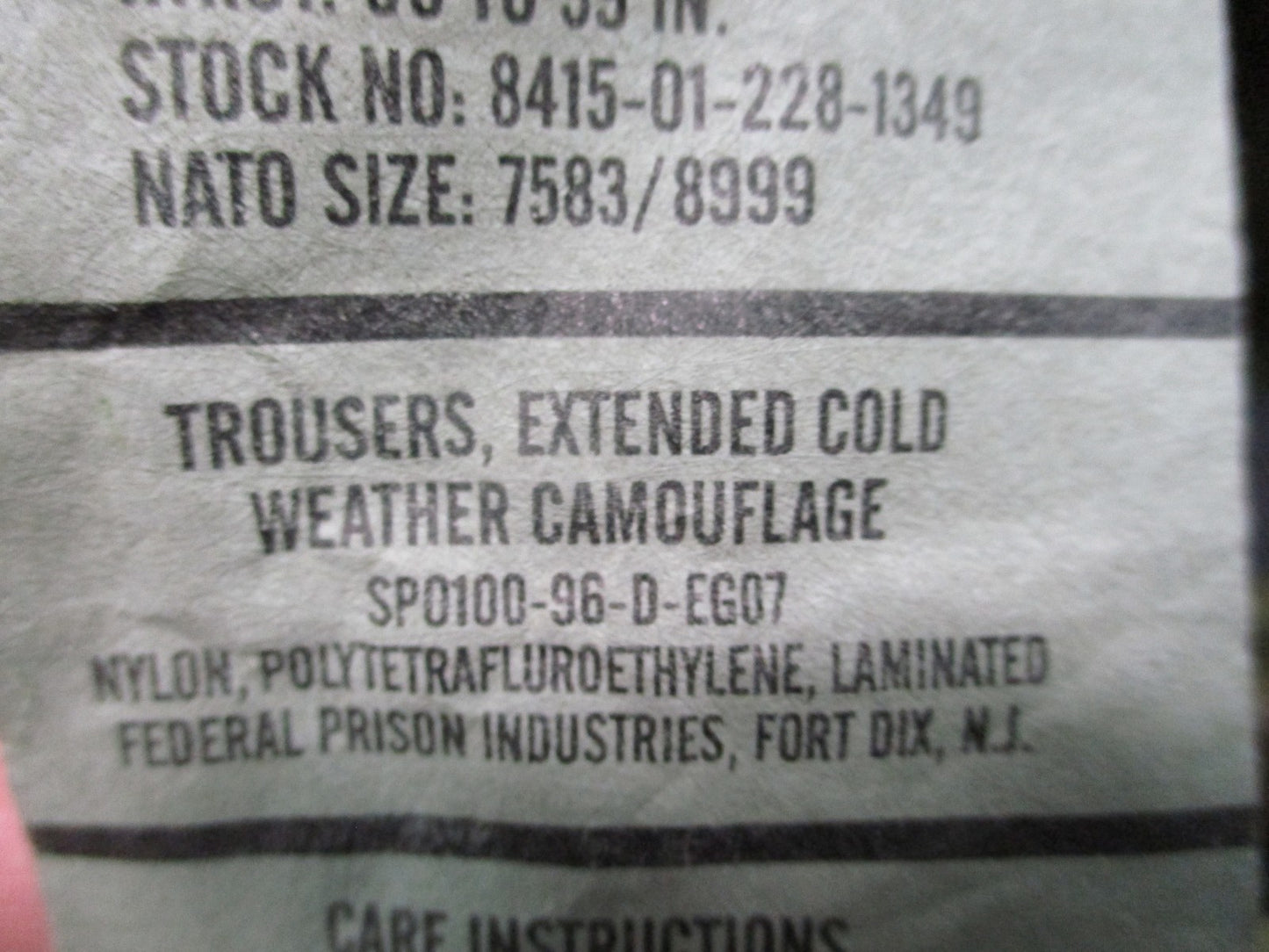 NWT USGI ECWCS Gore-Tex Woodland Cold Weather Trousers 8415-01-228-1349