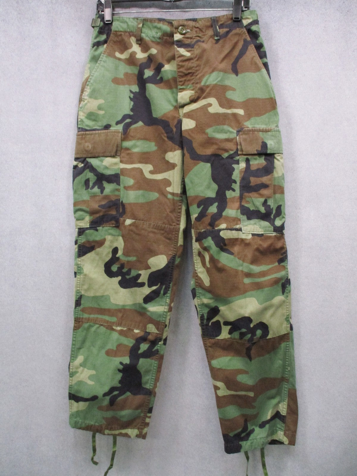 Vintage Propper US Military Woodland Camo BDU Combat Trousers Small Short