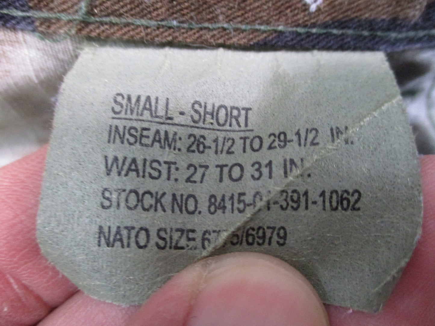 Vintage Propper US Military Woodland Camo BDU Combat Trousers Small Short