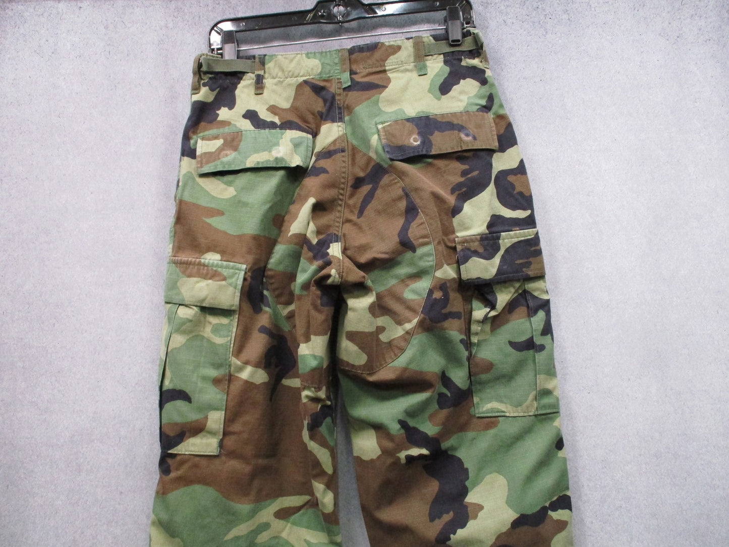 Vintage Propper US Military Woodland Camo BDU Combat Trousers Small Short