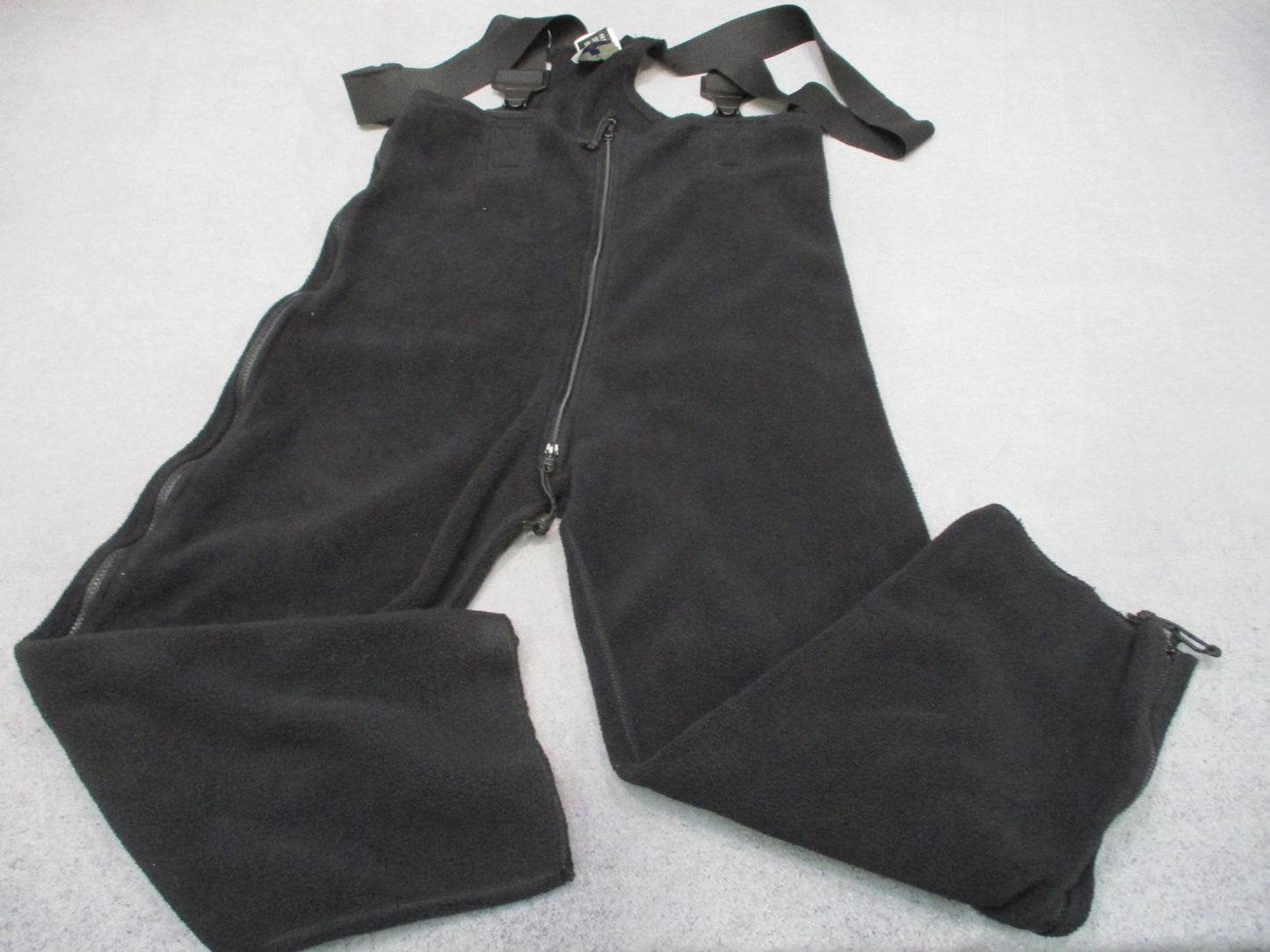 USGI Polartec Cold Weather Fleece Bib Overalls ECWCS Black Military Pants