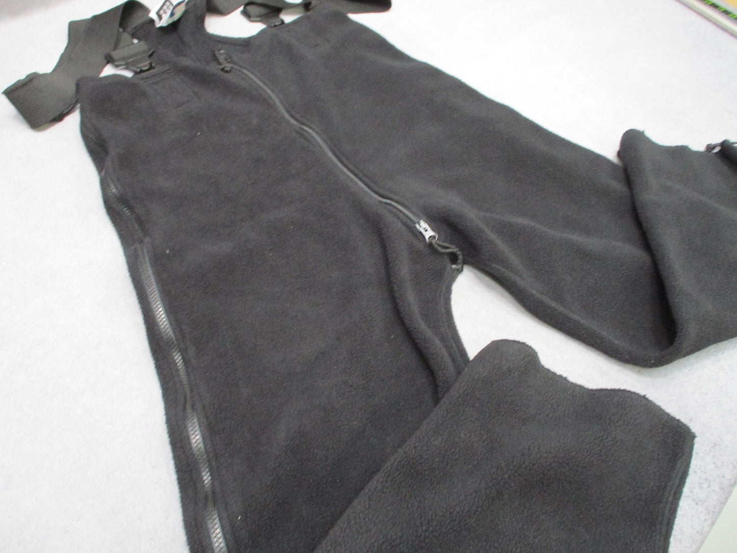 USGI Polartec Cold Weather Fleece Bib Overalls ECWCS Black Military Pants