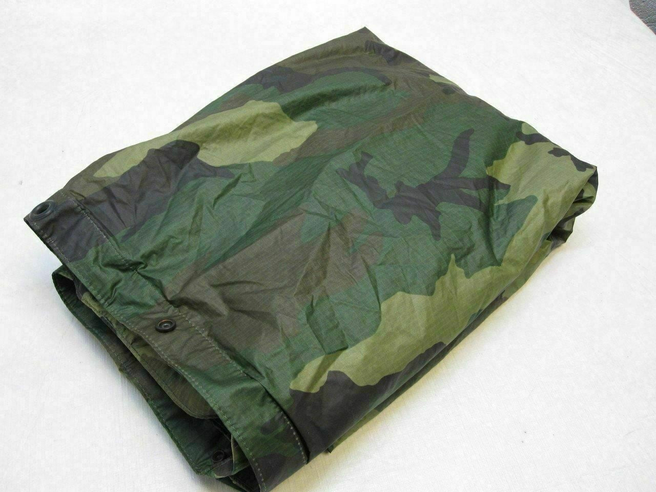 NEW USGI WOODLAND MILITARY PONCHO WET WEATHER RAIN GEAR 8405-01-100-0976