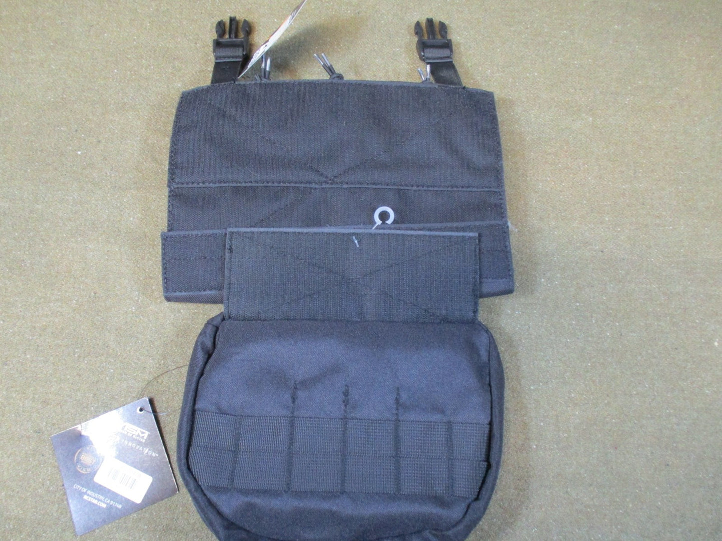 New Condor VISM Tactical Triple Mag Panel Placard Utility Pouch Black Molle Gear