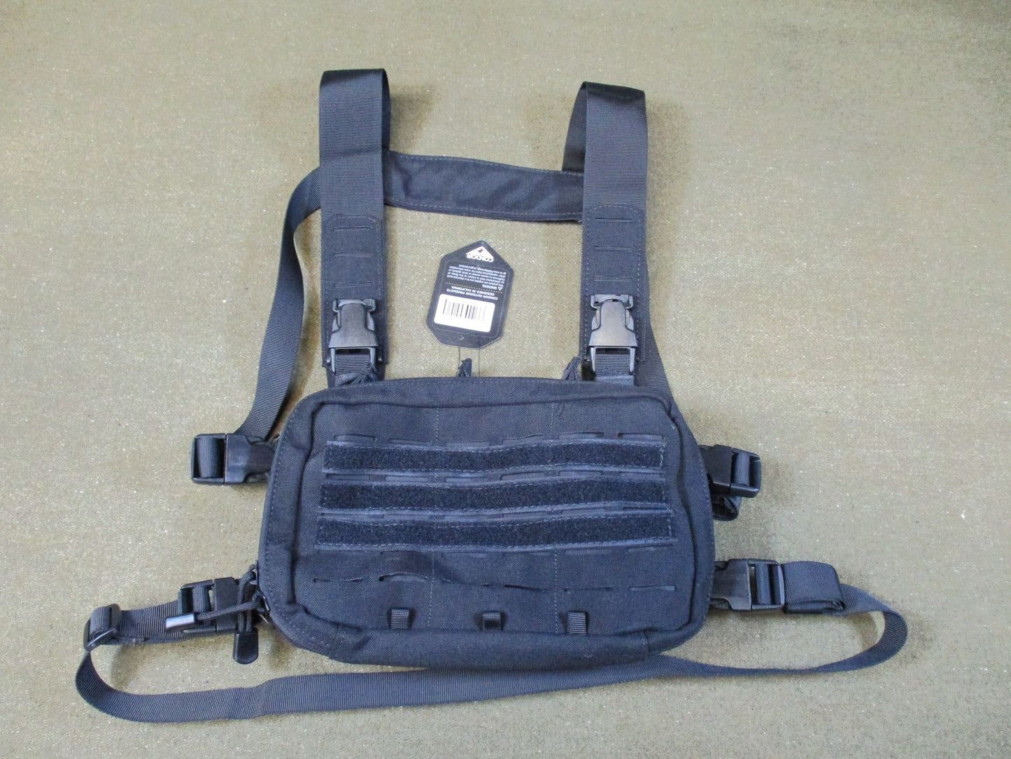 Condor Tactical Chest Rig Modular MOLLE Vest Black VA6-002 New