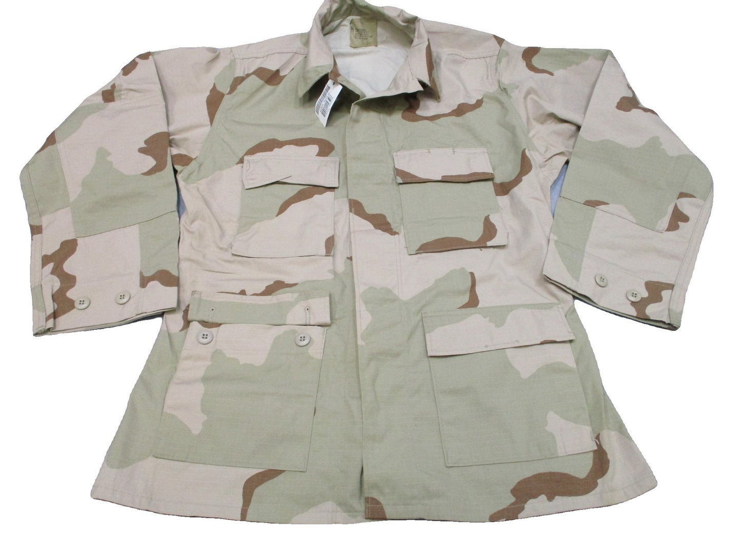 US Military Desert Camo Combat Coat Jacket Medium Regular 50% Nylon Cotton DCUs