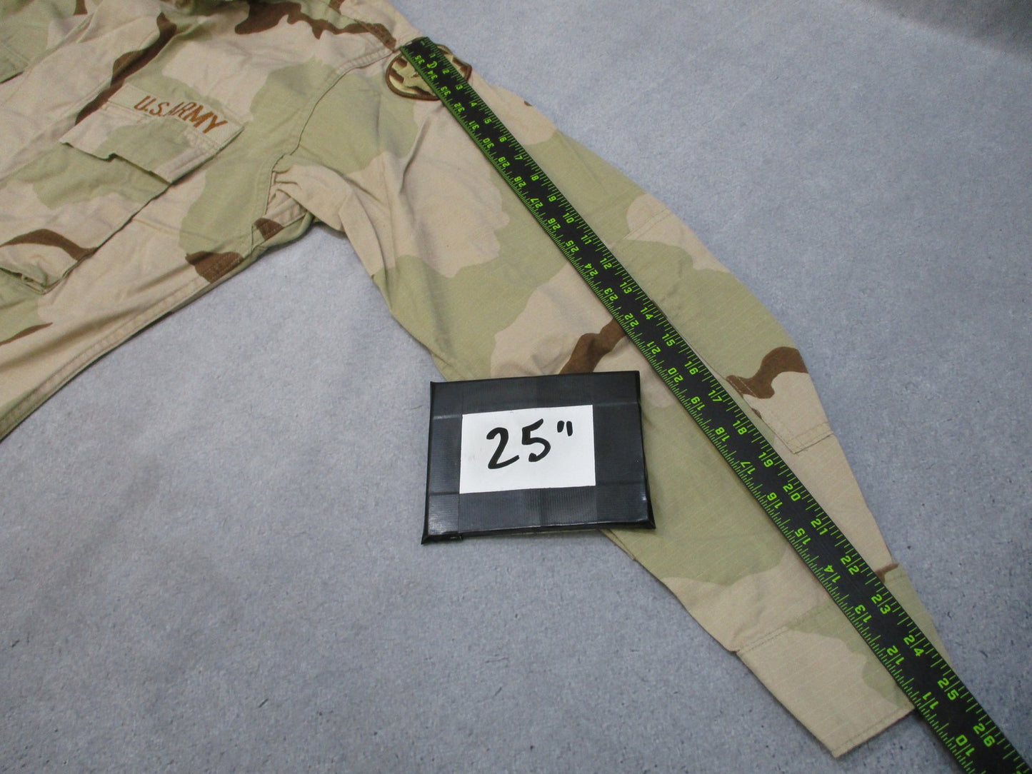 US Army DCU Desert Camo Combat Coat Jacket Medium-Long 89th MP Brigade 42nd MP