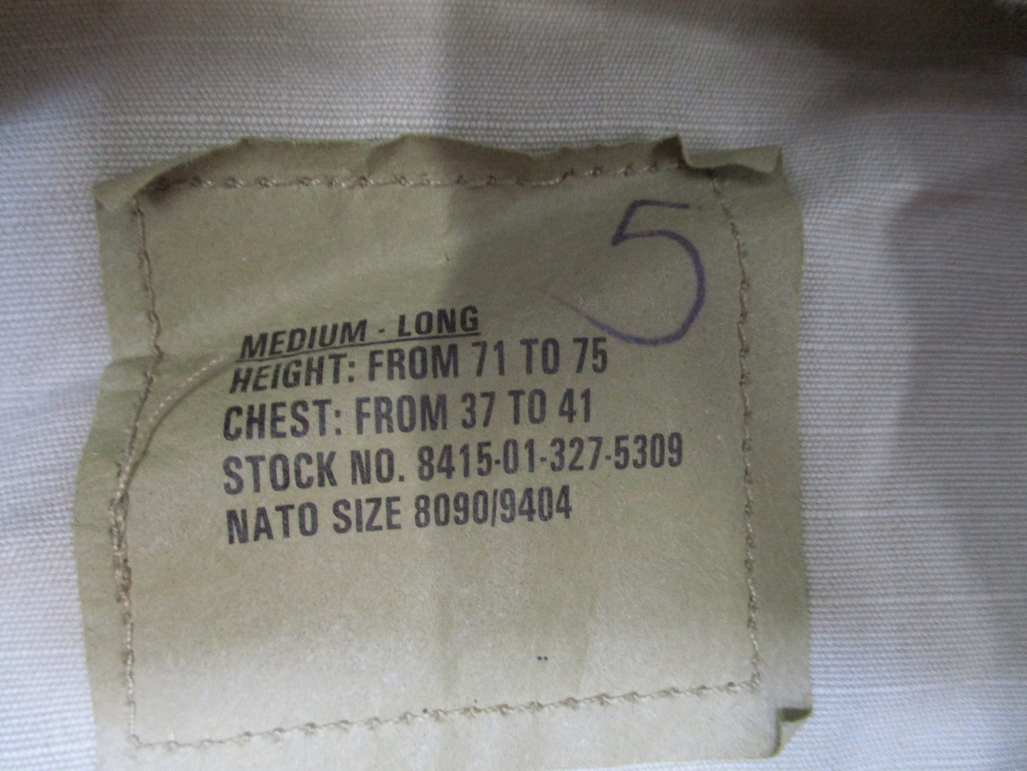 US Army DCU Desert Camo Combat Coat Jacket Medium-Long 89th MP Brigade 42nd MP