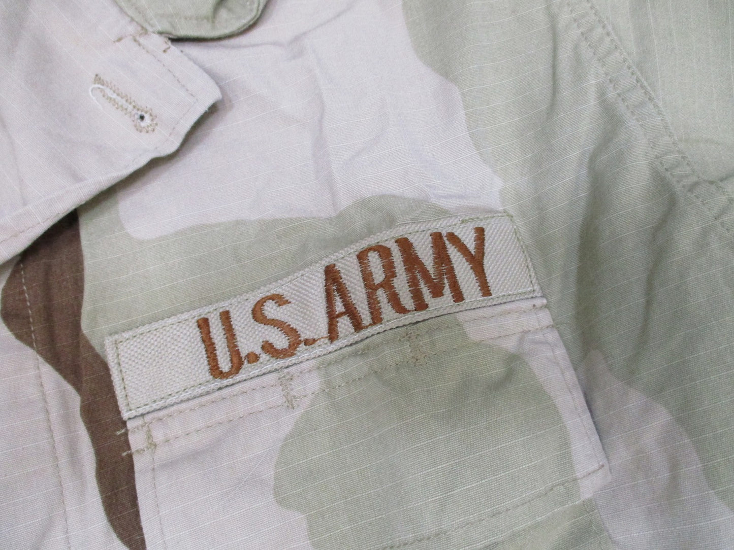 US Army DCU Desert Camo Combat Coat Jacket Medium-Long 89th MP Brigade 42nd MP