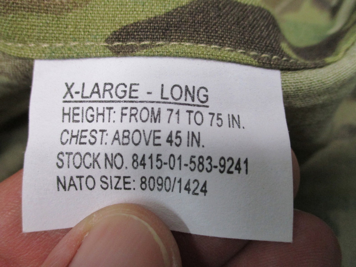 Aurora Industries Combat Coat Aircrew MultiCam Flame Resistant X-Large Long