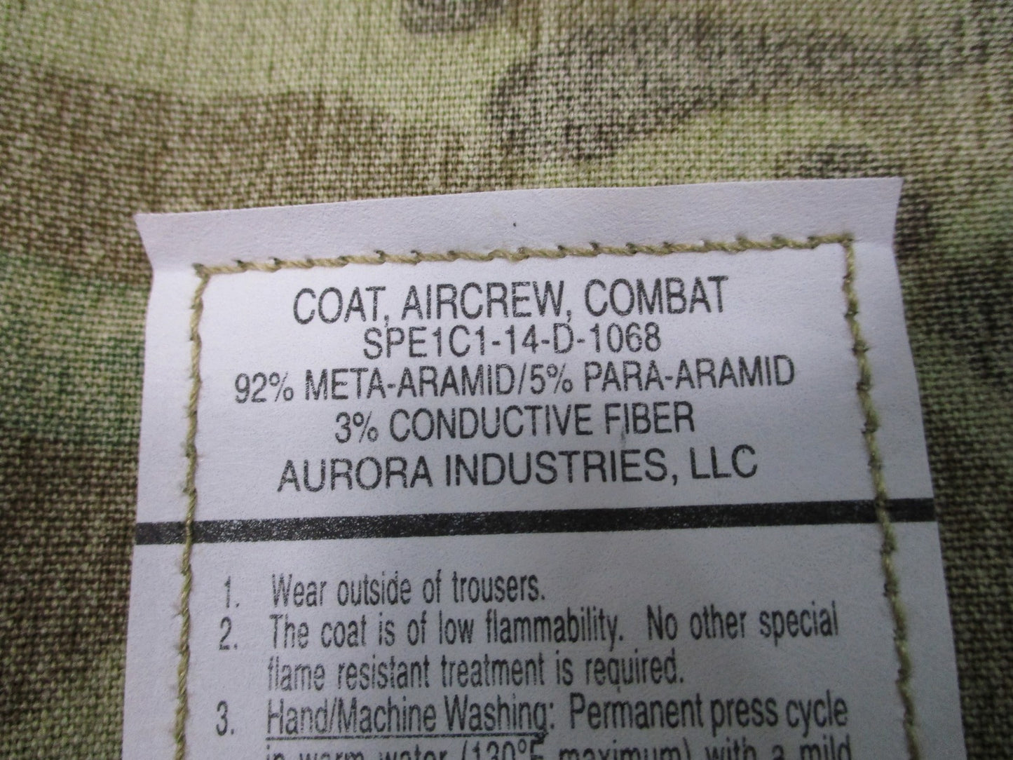 Aurora Industries Combat Coat Aircrew MultiCam Flame Resistant X-Large Long