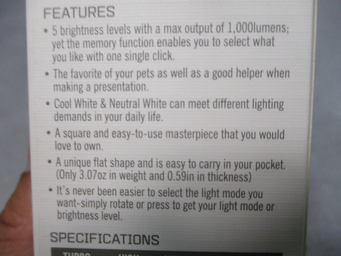 Olight Arkfeld Flashlight 1000 Lumens LED Laser Dual Light Source Rechargeable