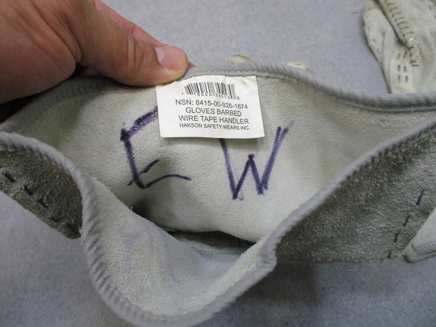 USGI Hakson Barbed Razor & Concertina Wire Handling Safety Gloves Pair