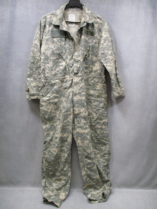 US Military Coveralls Mechanics X-Large Digital Camo Print Type III Used