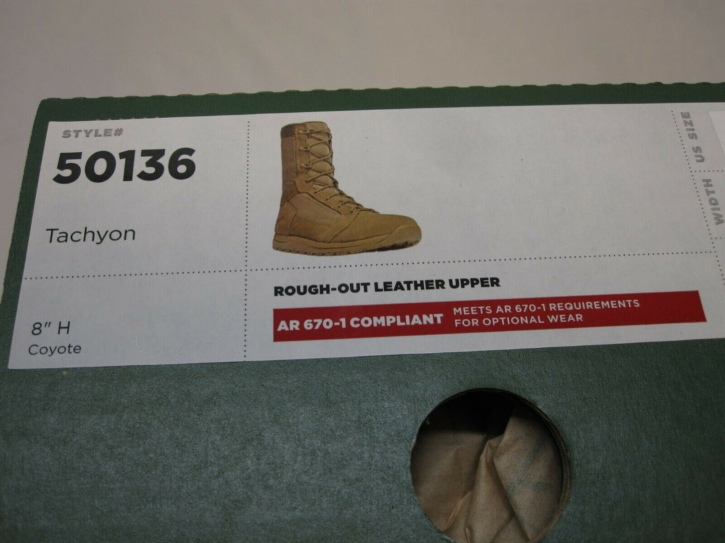 Danner Tachyon 8" Coyote Military Boots 50136 AR 670-1 Lightweight Tactical