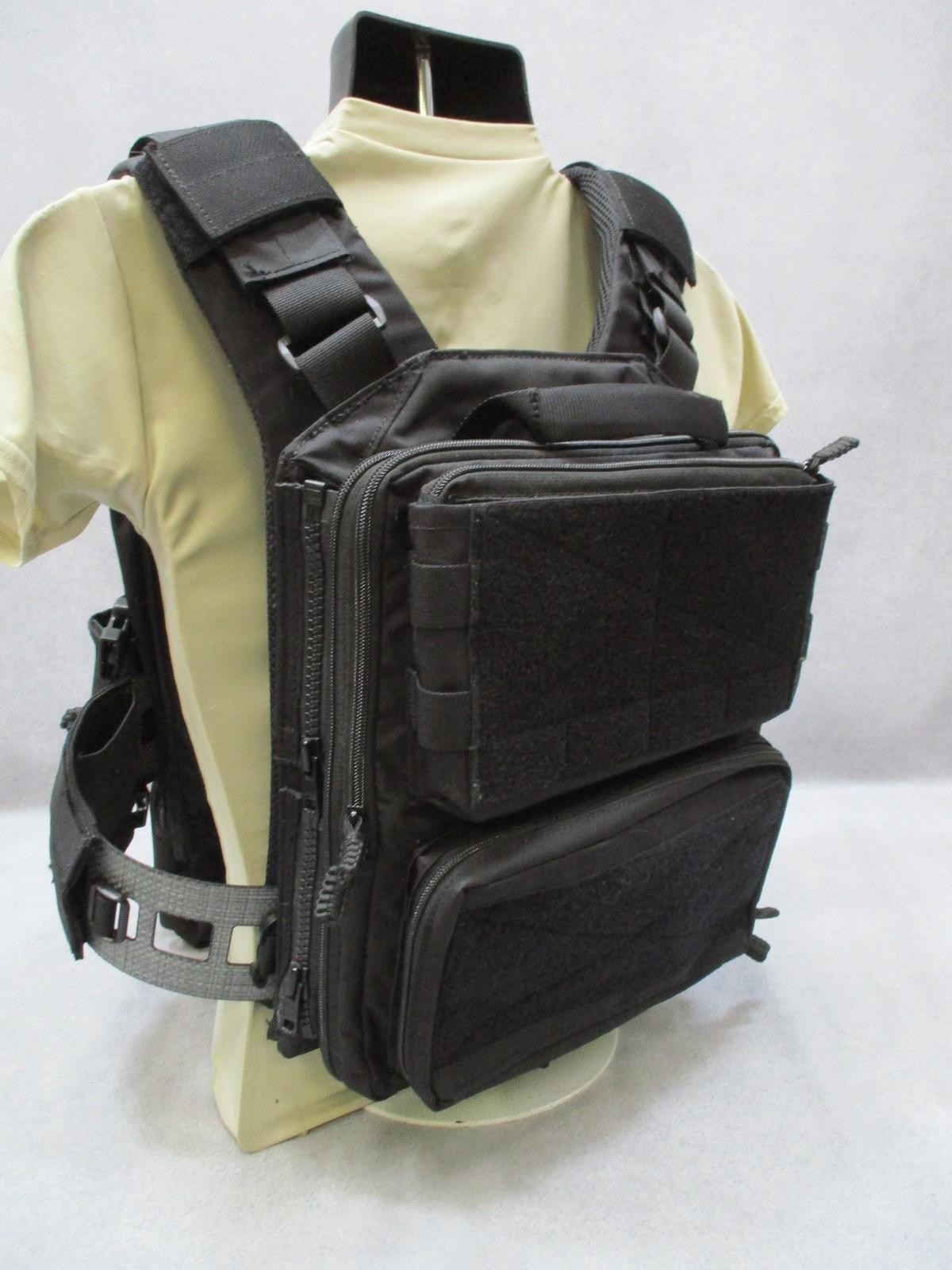 HRT LBAC Plate Carrier Full Setup Black Maximus Placard Hydro Pack No Plates