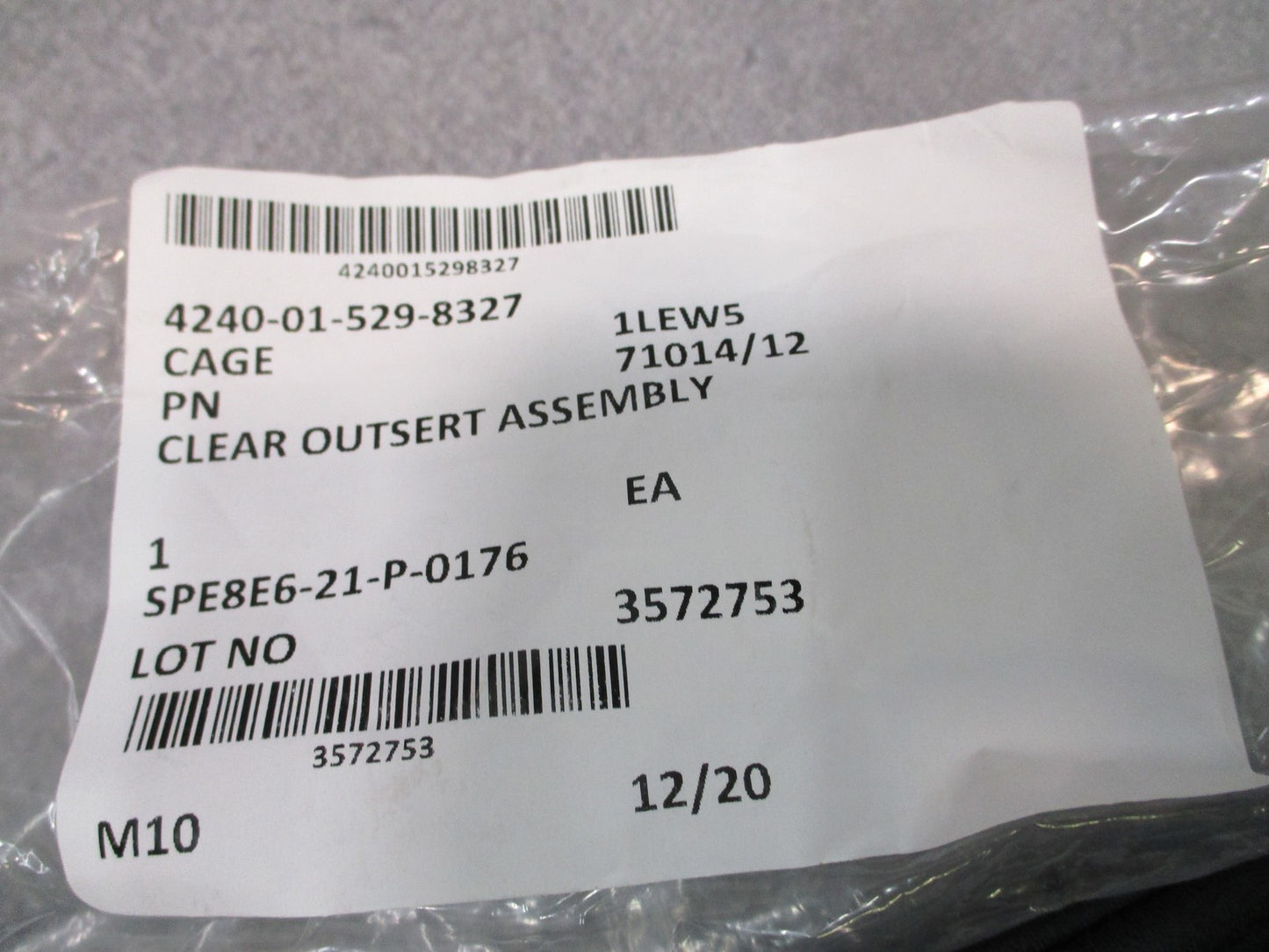 NEW AVON GAS MASK M50 M51 C50/FM50/FM53 CLEAR LENS COVER OUTSERT 71014/12
