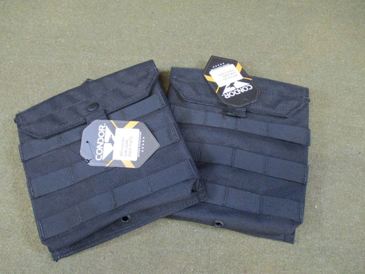 2pc Condor MA75 Side Plate Pouch set MOLLE Tactical Armor Carrier Black New