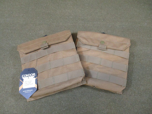 2pc New Condor MA75 Side Plate Pouch set Coyote Tactical MOLLE Armor Carrier