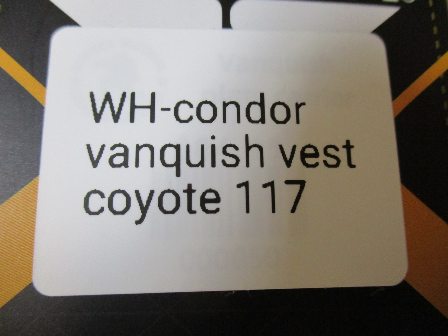 Condor Vanish Vest Coyote Brown Tactical MOLLE Plate Carrier New