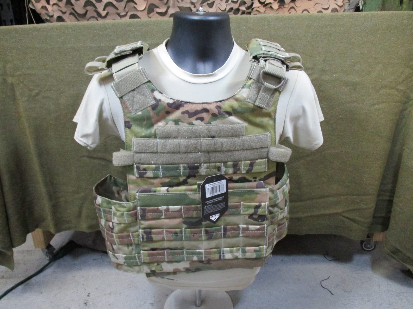 Condor Gunner Plate Carrier Scorpion OCP MOLLE Tactical Vest 10x12 New