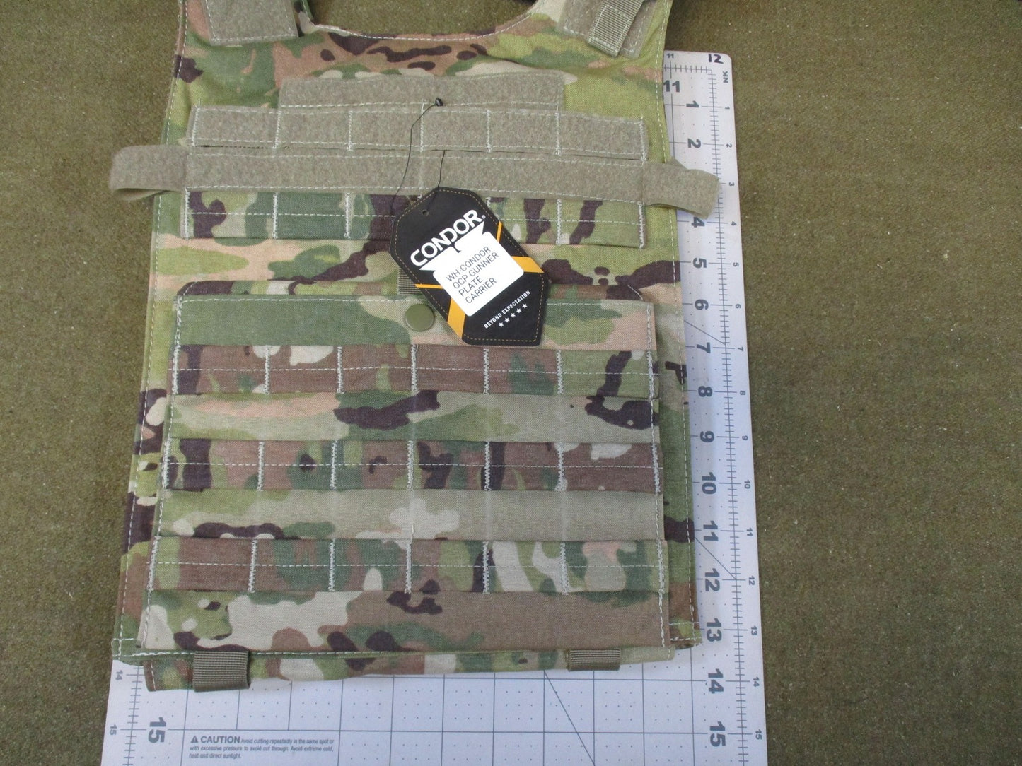 Condor Gunner Plate Carrier Scorpion OCP MOLLE Tactical Vest 10x12 New