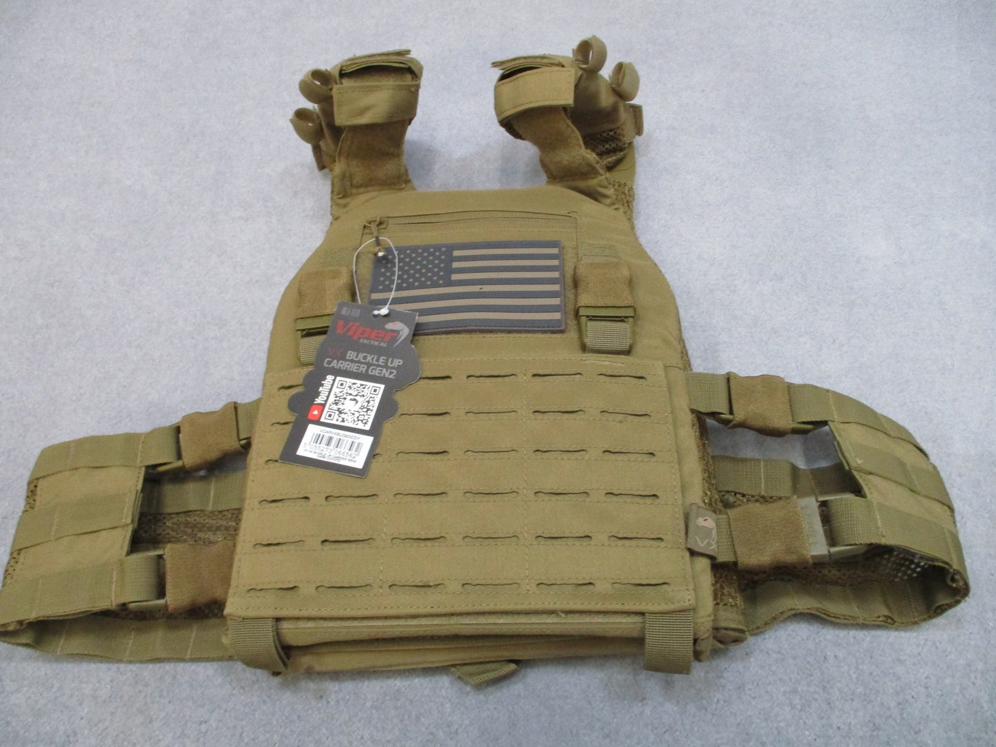 Viper Tactical VX Buckle Up Carrier Gen2 Plate Carrier Vest Coyote New w/ Tags
