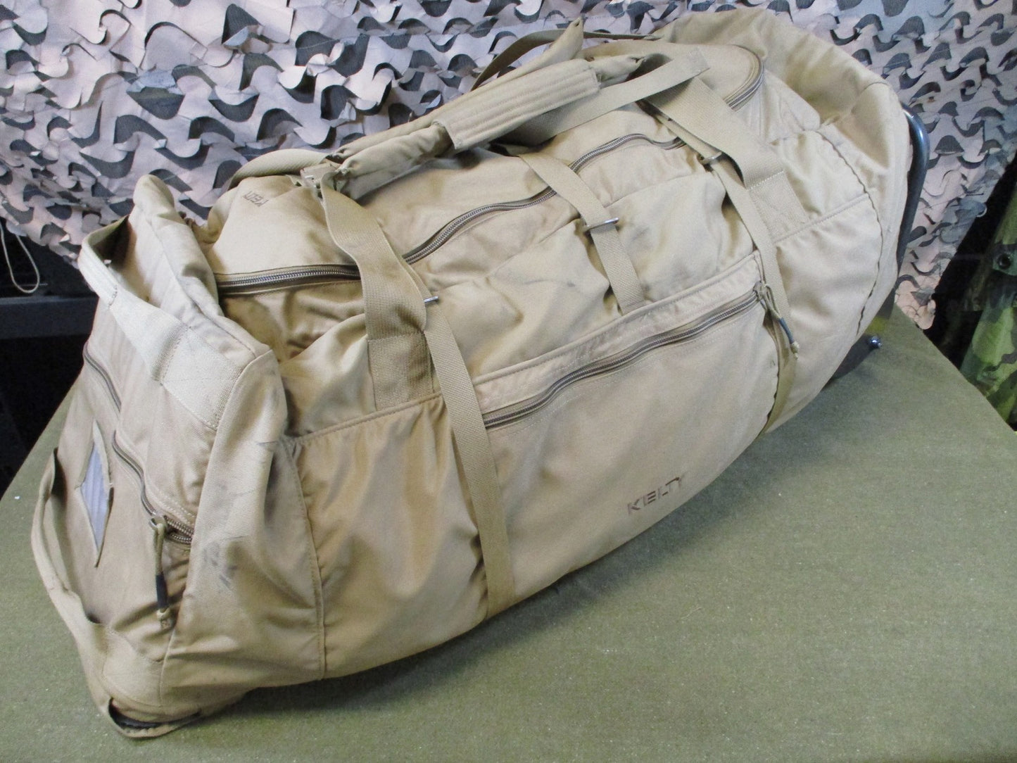 Kelty BRT Rolling Deployment Bag Coyote Brown US Military Duffle Footlocker