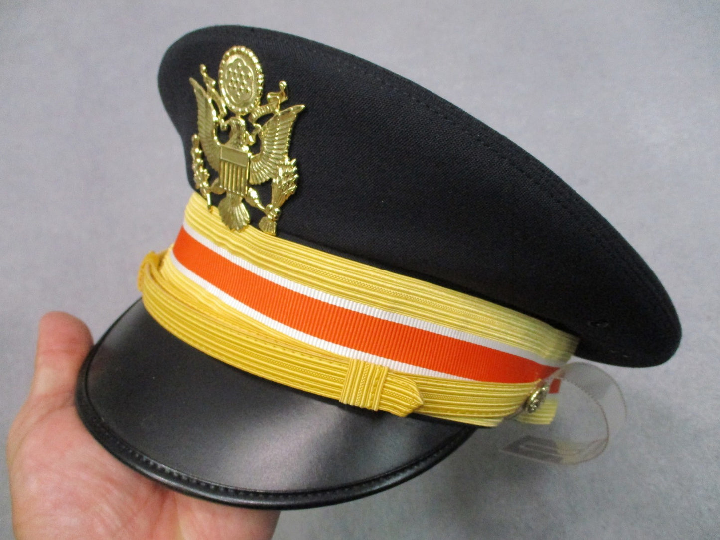 US Army Dress Blue Service Cap Kingform Size 7 1/4 NOS Military Surplus Box