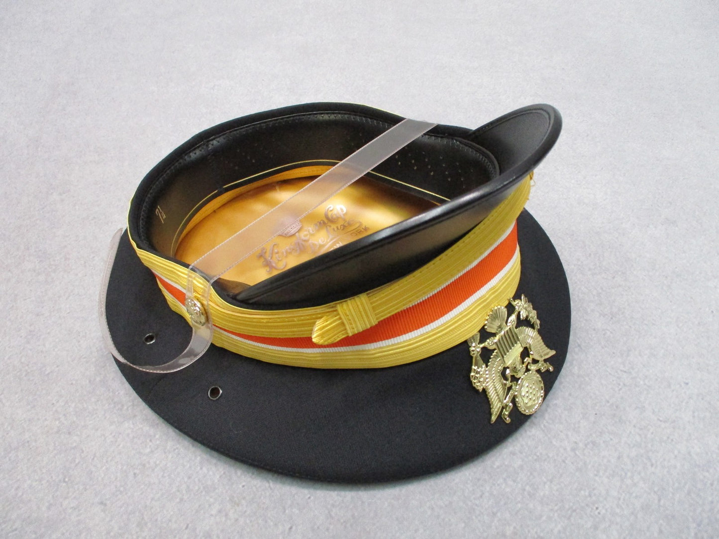 US Army Dress Blue Service Cap Kingform Size 7 1/4 NOS Military Surplus Box