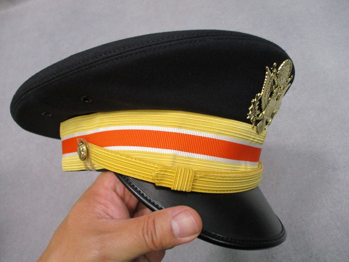 US Army Dress Blue Service Cap Kingform Size 7 1/4 NOS Military Surplus Box