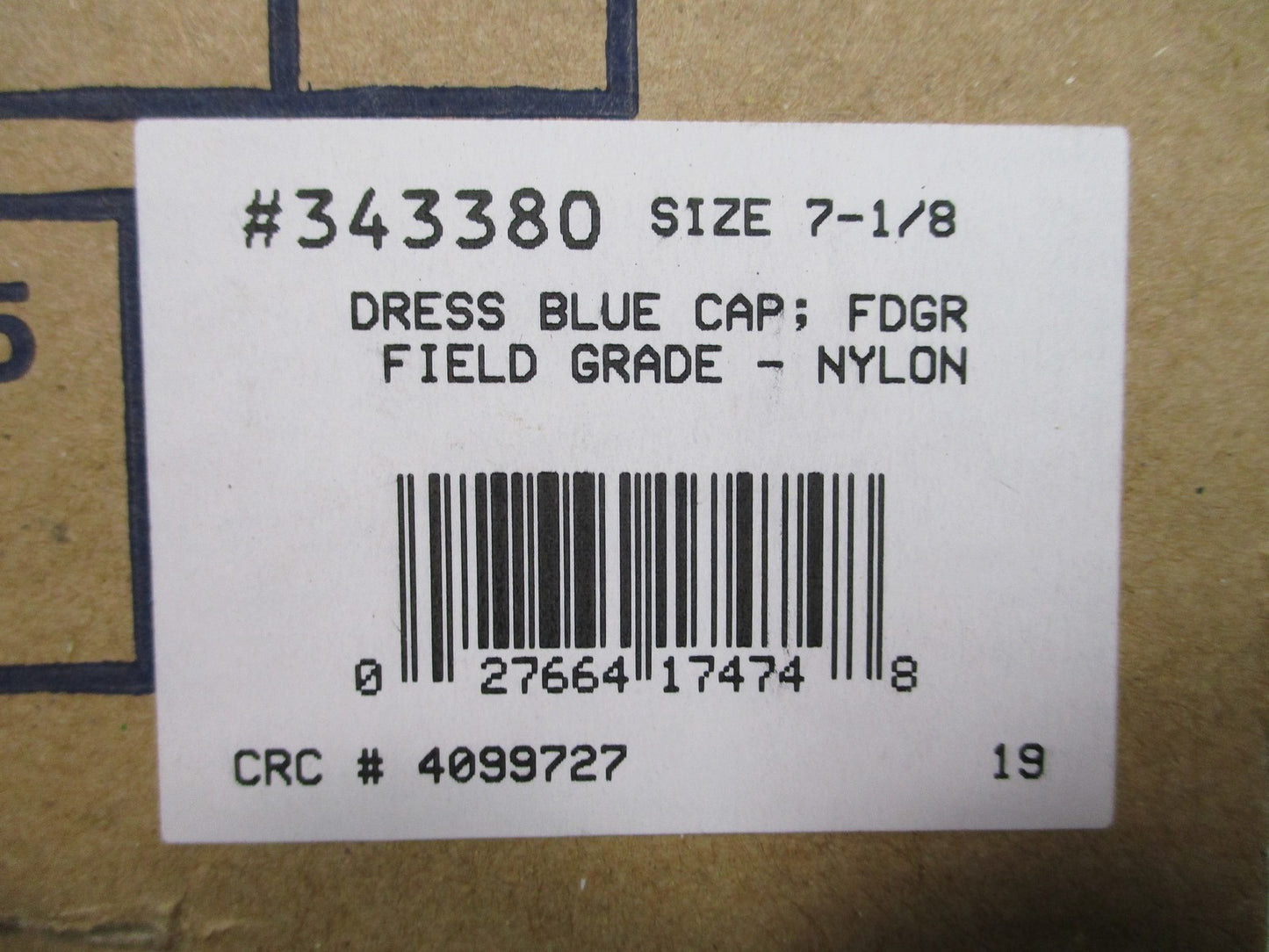 Kingform Cap US Army Dress Blue Cap Field Grade Size 7 1/8 w/ Insignia