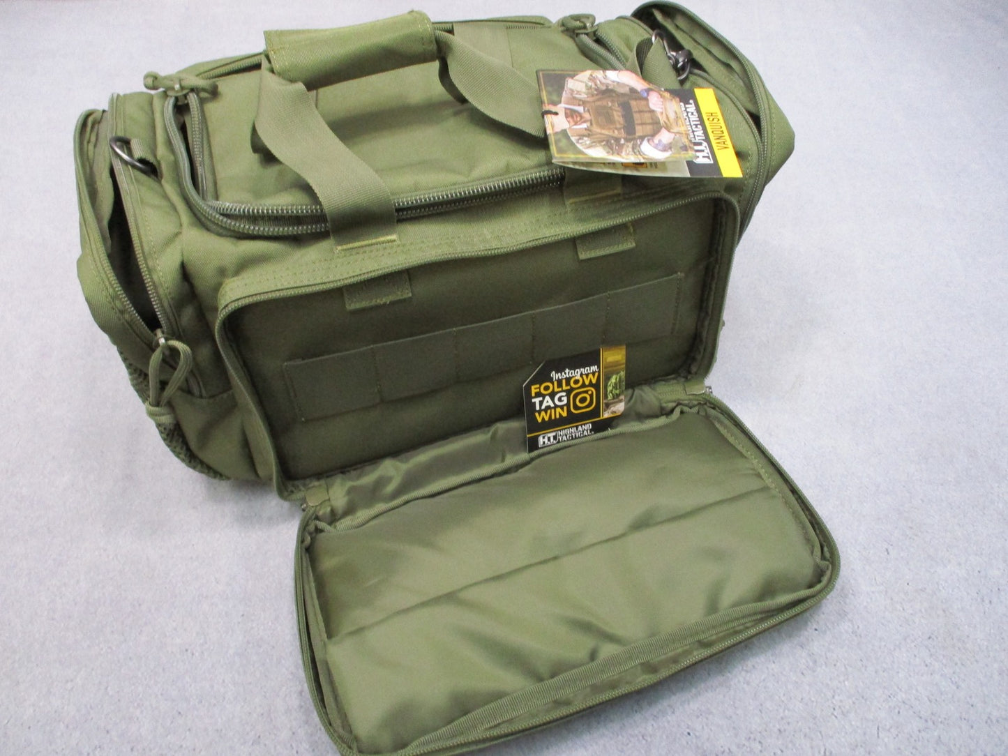 Highland Tactical Vanquish Range Bag Dark Green HL-RG-6-DG EDC Utility