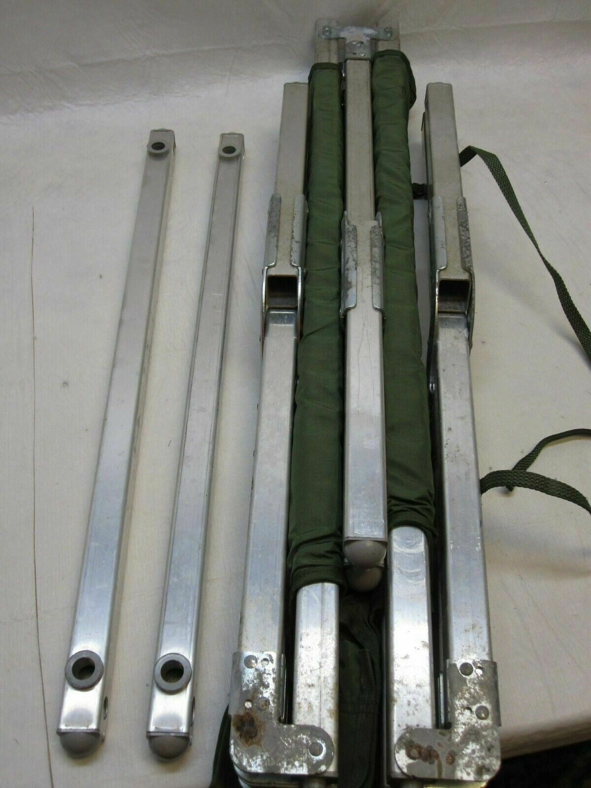 NEW USGI MILITARY CAMPING COT HEAVY DUTY FRAME SLEEPING BED OD GREEN FOLDING