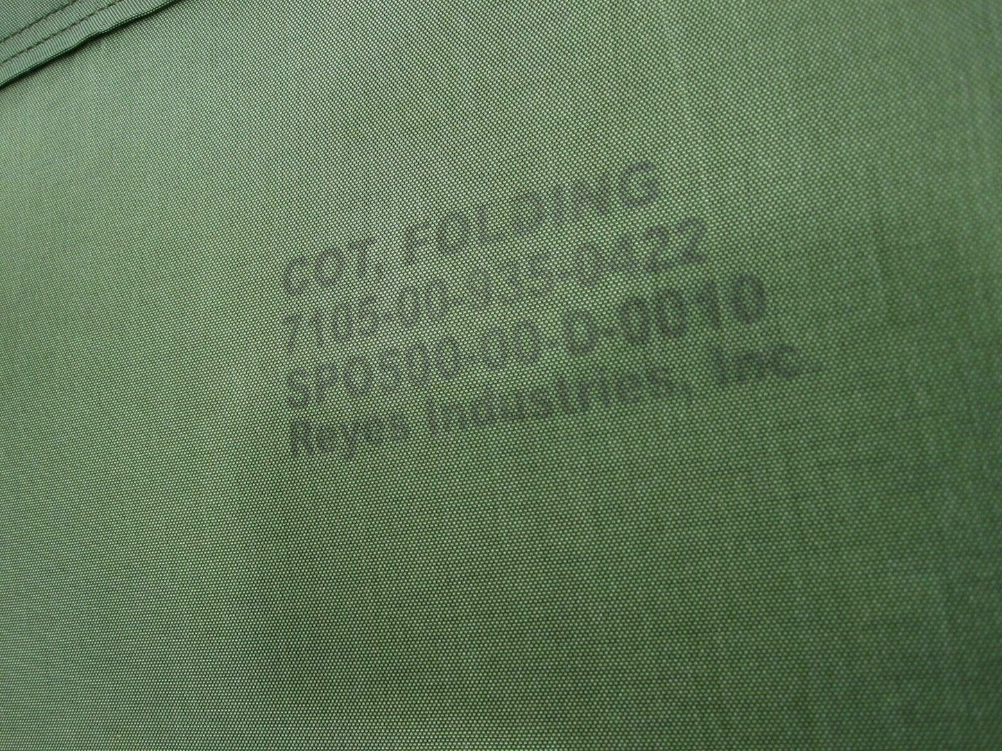 NEW USGI MILITARY CAMPING COT HEAVY DUTY FRAME SLEEPING BED OD GREEN FOLDING