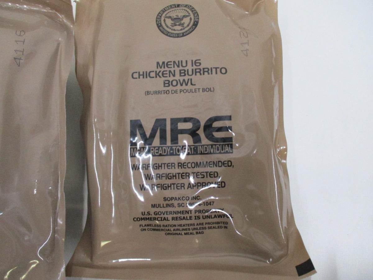 New Official American Military MRE Individual  Single Meal You Pick INSP. 2027