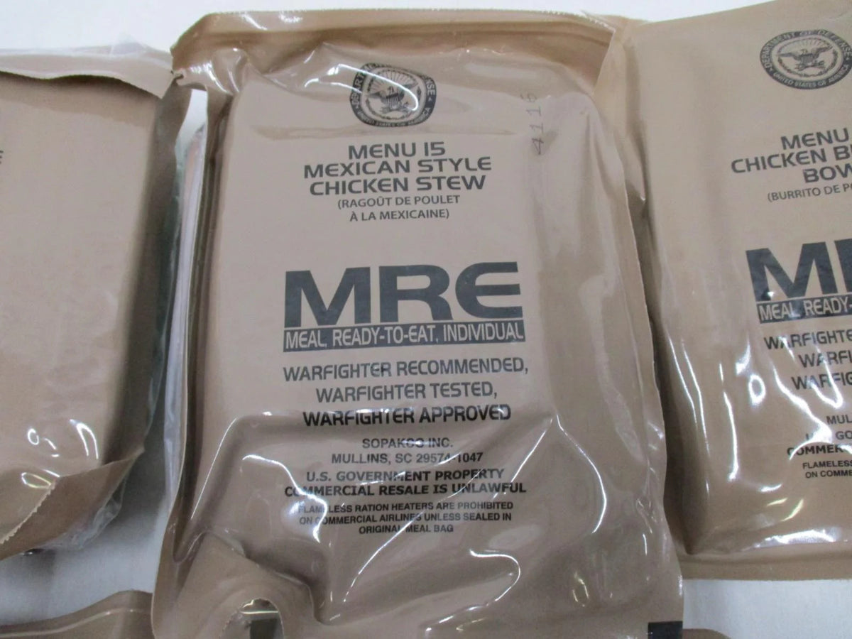 New Official American Military MRE Individual  Single Meal You Pick INSP. 2027