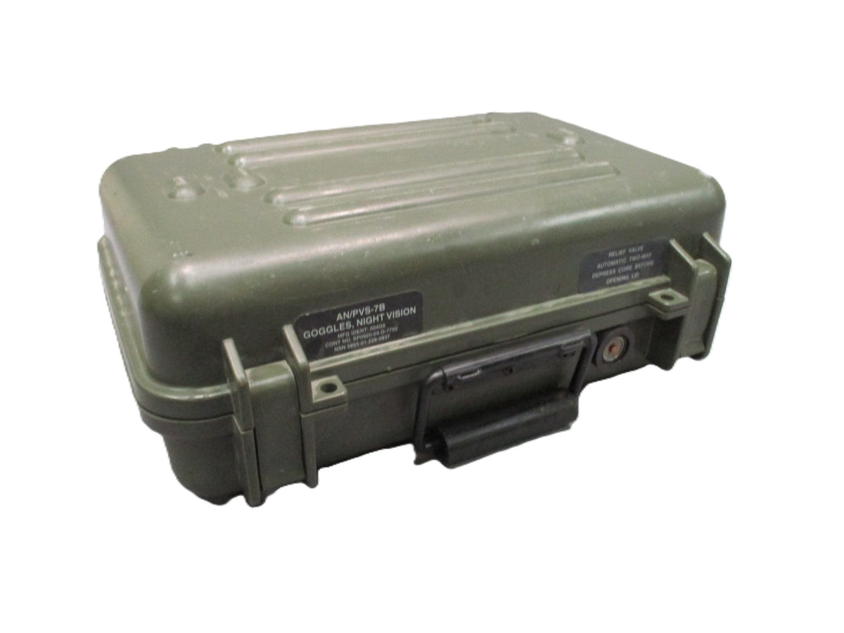 USGI AN/PVS-7B Night Vision Goggles Hard Transit Storage Case OD Green Empty