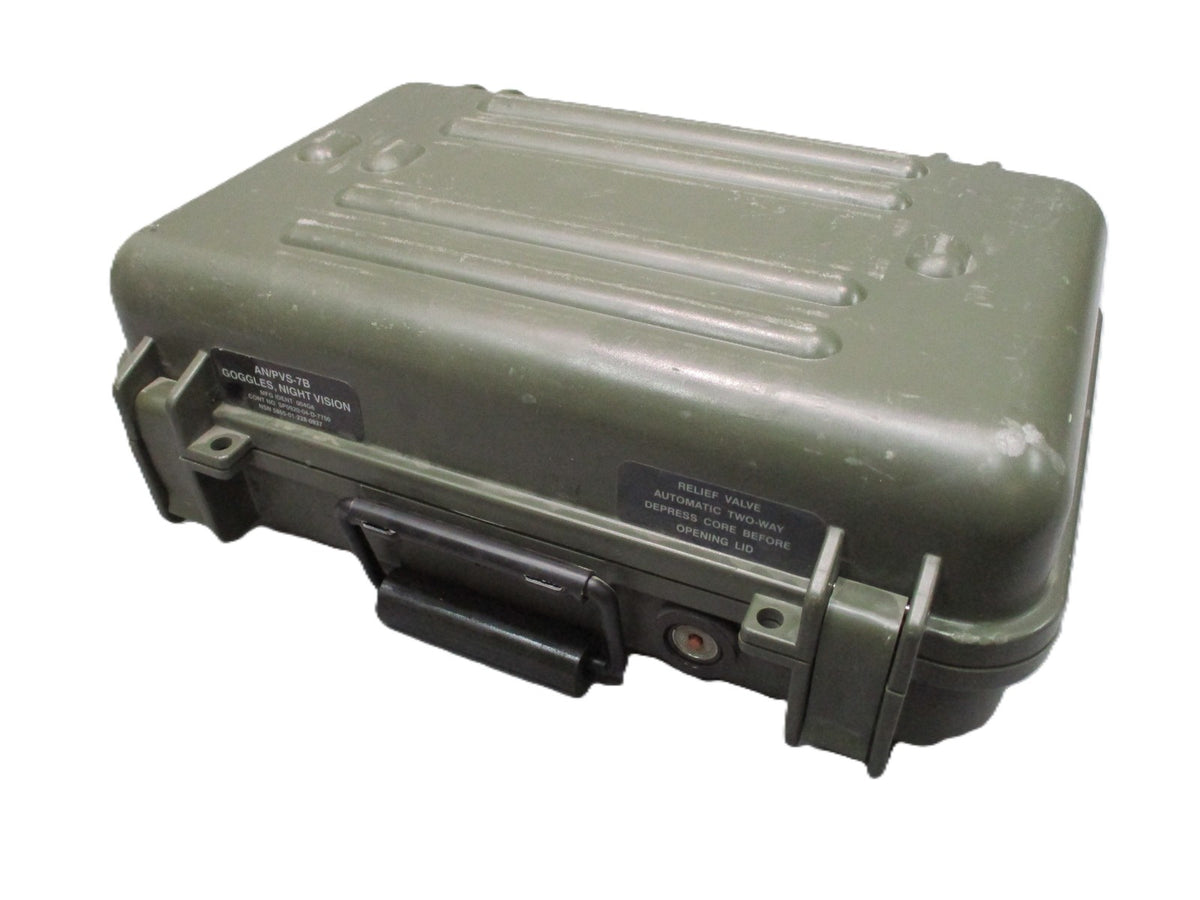 USGI AN/PVS-7B Night Vision Goggles Hard Transit Storage Case OD Green Empty