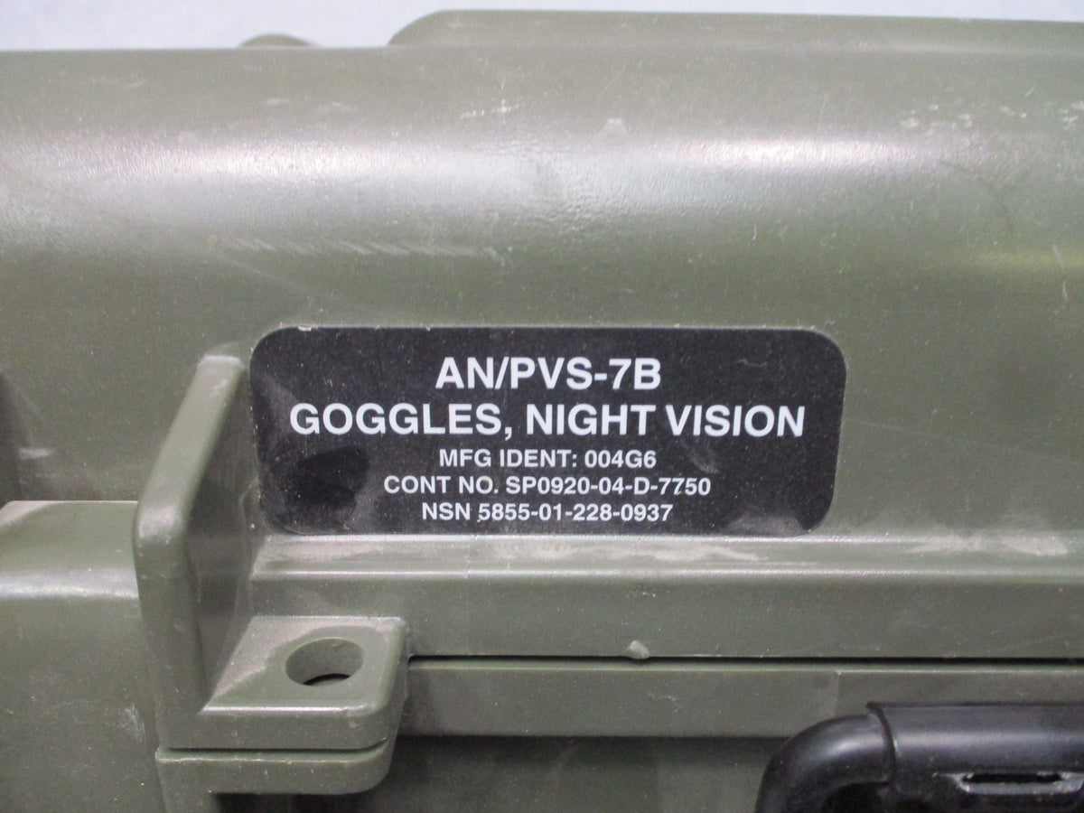 USGI AN/PVS-7B Night Vision Goggles Hard Transit Storage Case OD Green Empty