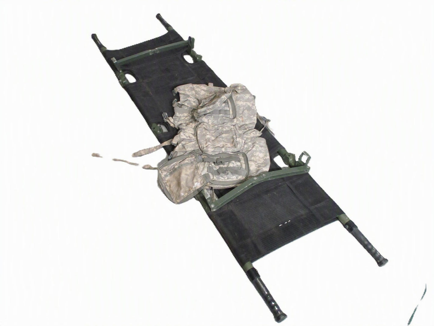 NORTH AMERICAN TALON II CASEVAC LITTER 90C COLLAPSIBLE STRETCHER QUAD FOLD WALK