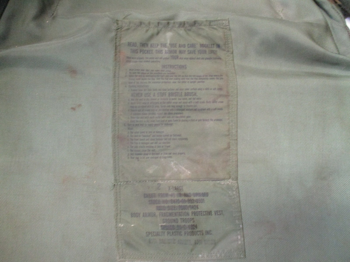 US Military Surplus PASGT Fragmentation Vest Woodland Camo Size XL 3XL? Flak