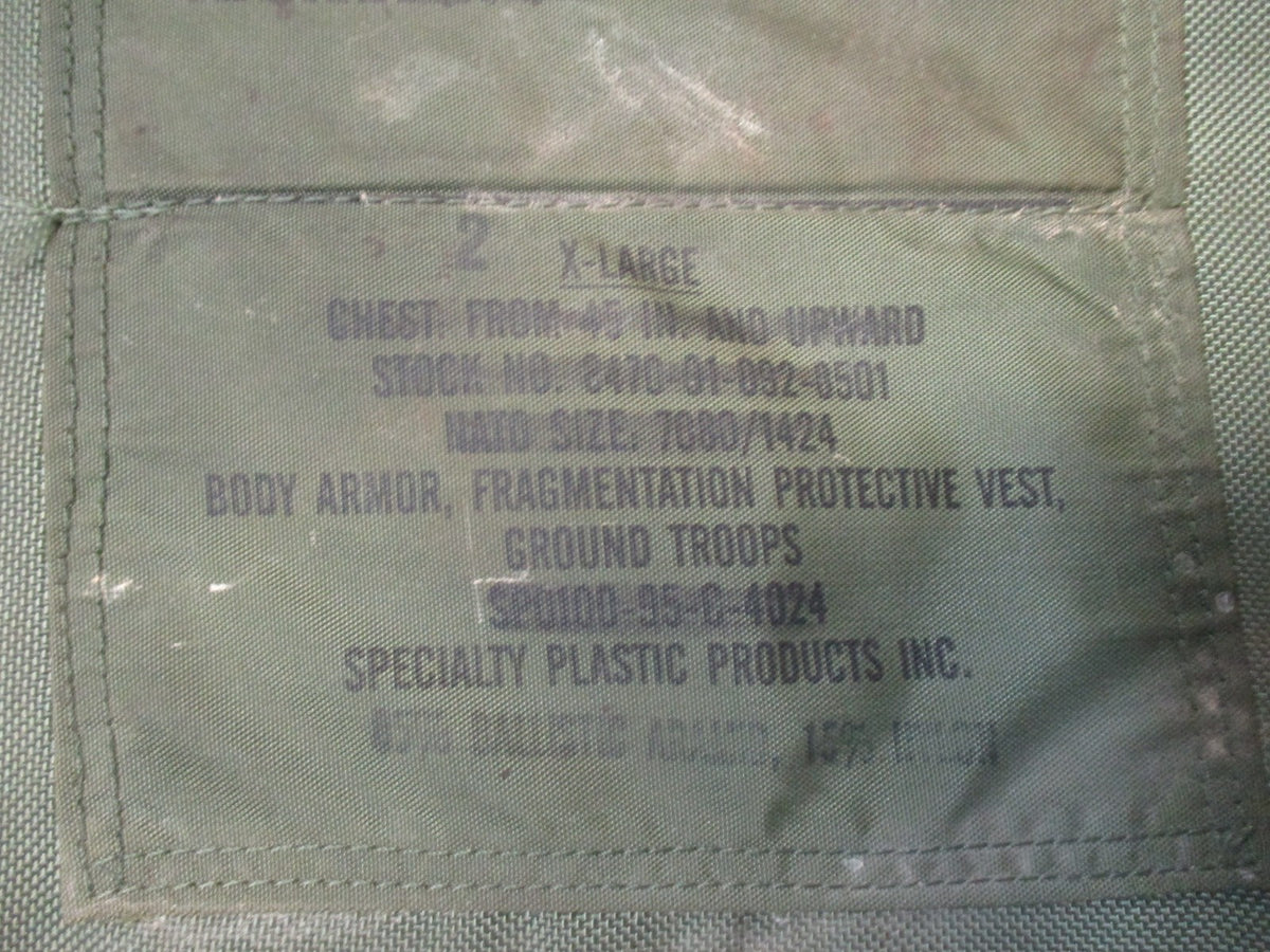 US Military Surplus PASGT Fragmentation Vest Woodland Camo Size XL 3XL? Flak